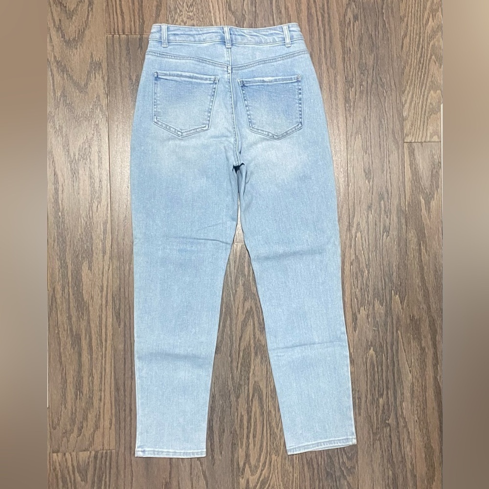 Wax Jean Light Blue Ripped Boyfriend Jeans - Picture 10 of 12